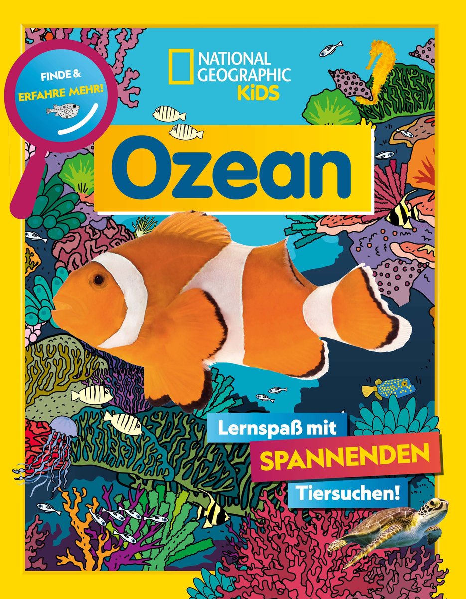 Ozean. Lernspaß mit spannenden Tiersuchen! Entdecke mehr als 250 Meeresbewohner in ihren Lebensräumen